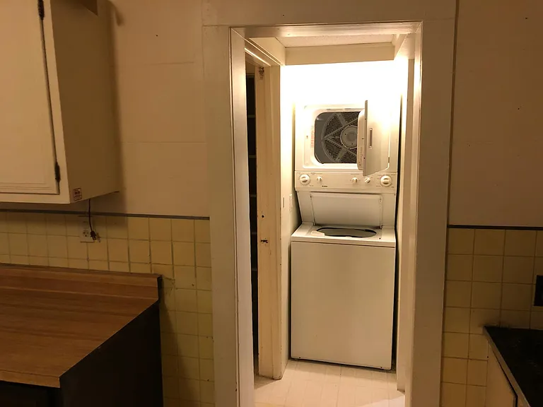 Laundry unit off kitchen