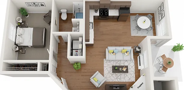 Cobalt - 1 Bedroom, 1 Bathroom Cobalt - 1 Bedroom, 1 Bathroom