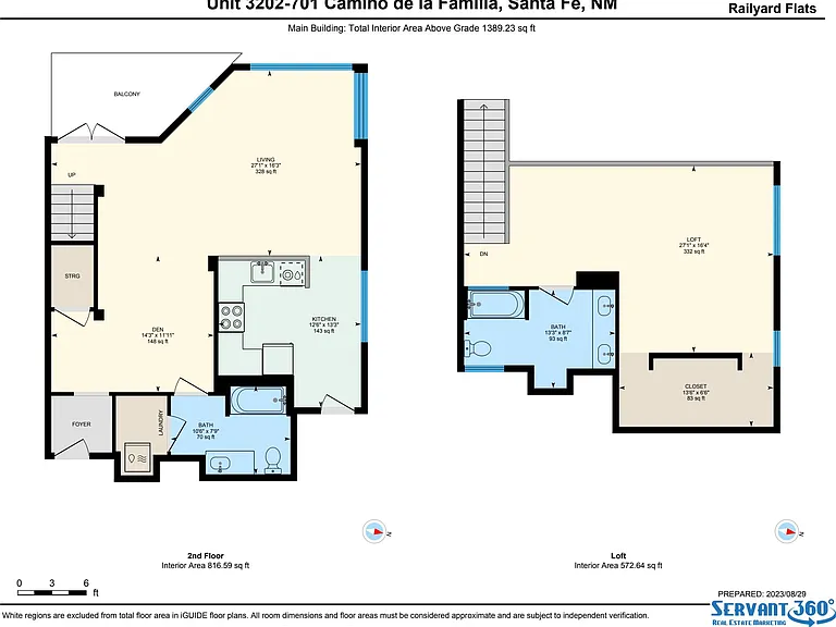 On our website, the virtual tour allows you to pre-measure the unit for your furniture.