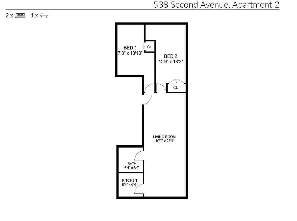 Building Photo - 538 2nd Ave #3