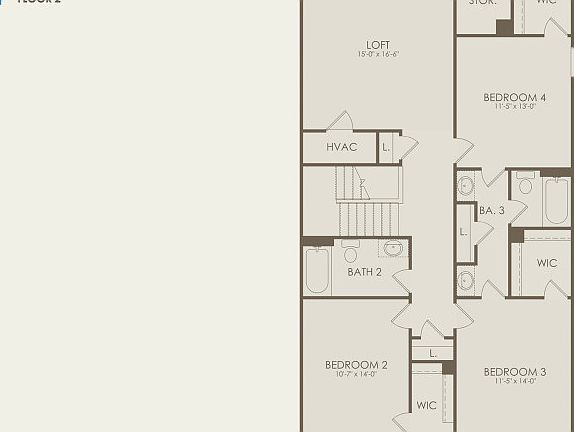 Braddock Floor Plan, Quick Move-In Home, Floor 2