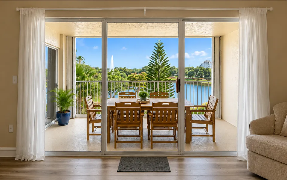 Dine in fresh ocean air with serene view of the lake