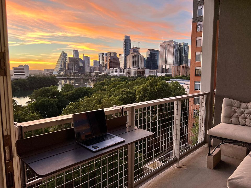 Sunset view from the balcony