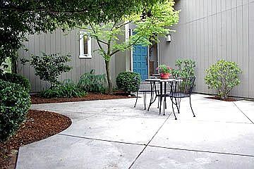 Private front patio