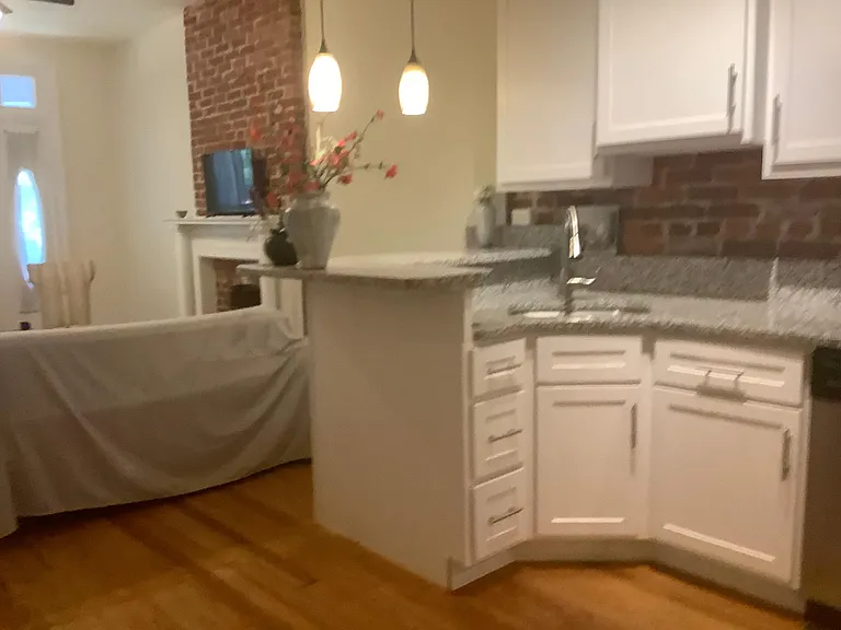 Kitchen sink and cabinets