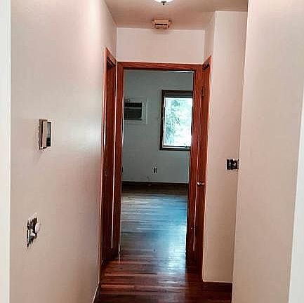 Hallway to bedroom (all lighting fixtures are finished and most dimmable).