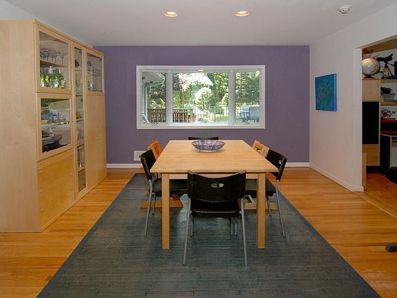 Dining Room with great views of pond.