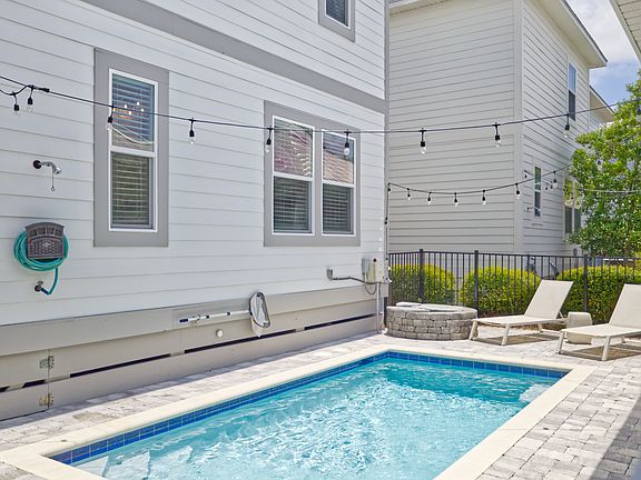Private pool for lounging and relaxing close to BBQ area
