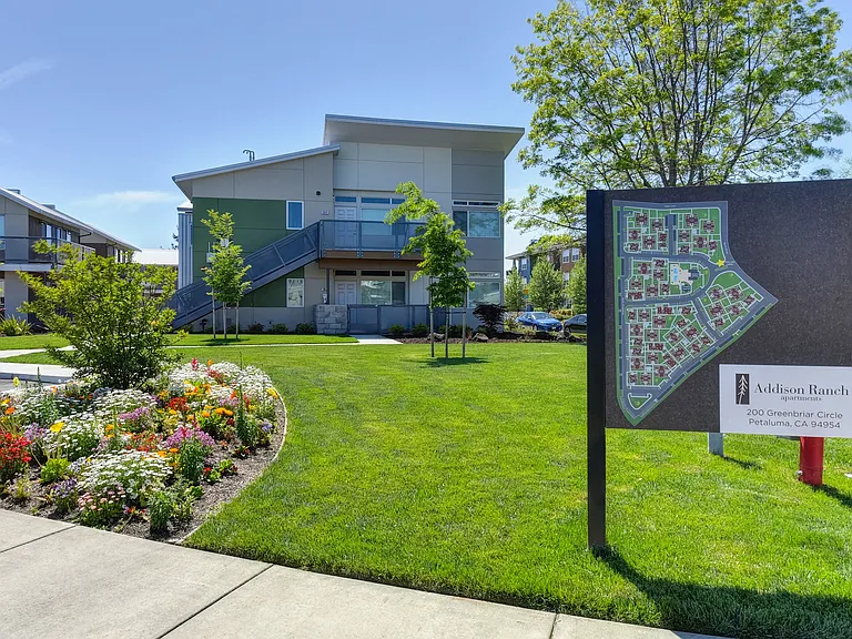 Directory Sign at Community Entrance