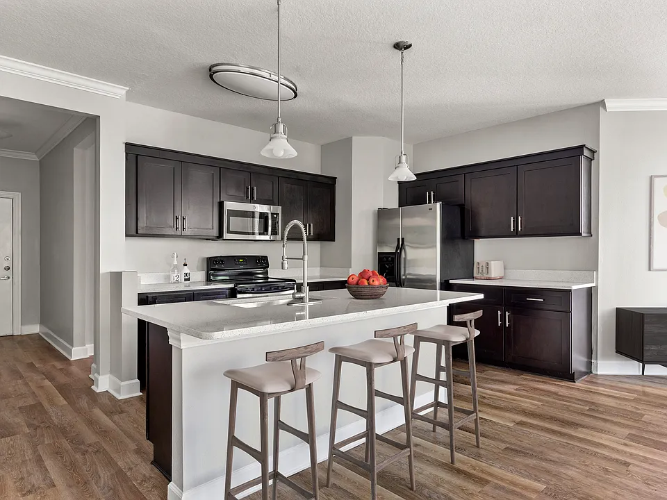 Cook, dine, and gather in a stylish kitchen space.
