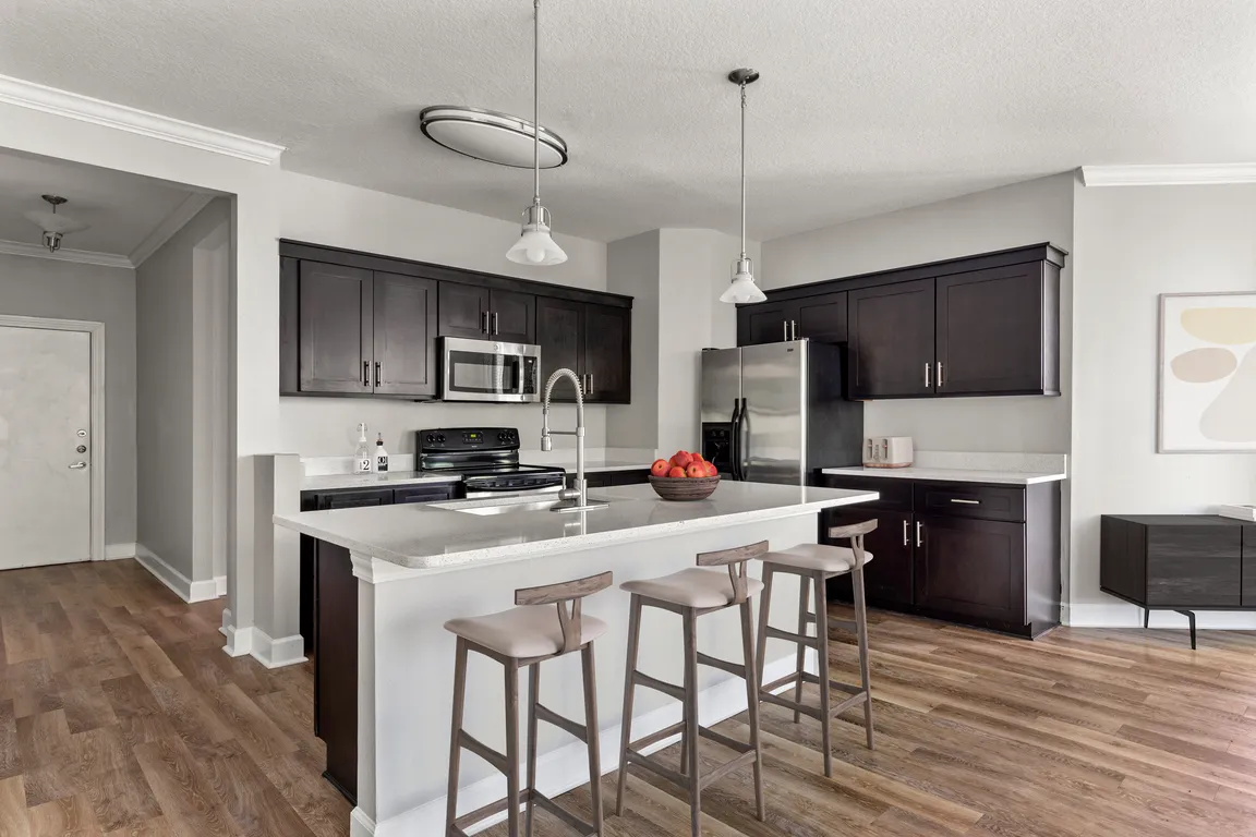 Cook, dine, and gather in a stylish kitchen space.