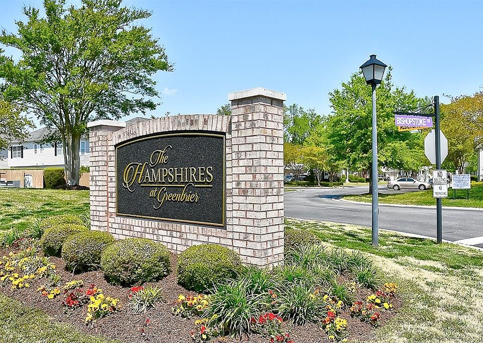 Welcome Home to The Hampshires at Greenbrier located in beautiful Chesapeake VA