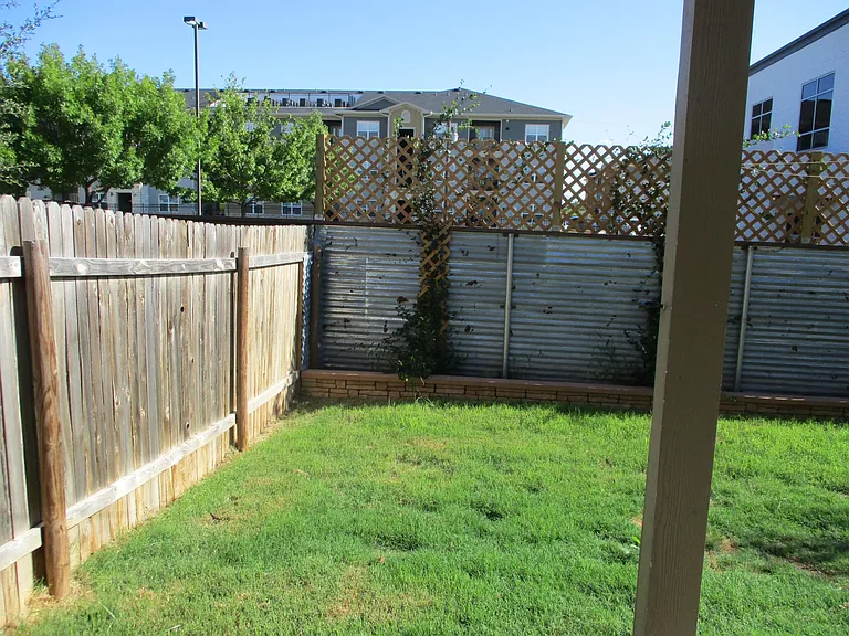 Fenced Back yard