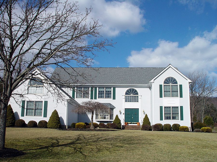 This home sits on .58 acres 