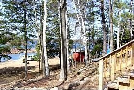 Its just a short distance from the main body of Lake