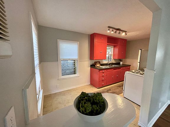 Kitchen with Brand New Refrigerator