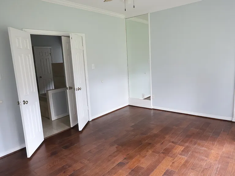 Master bedroom. Lots of space for bed and chest-of-drawers.