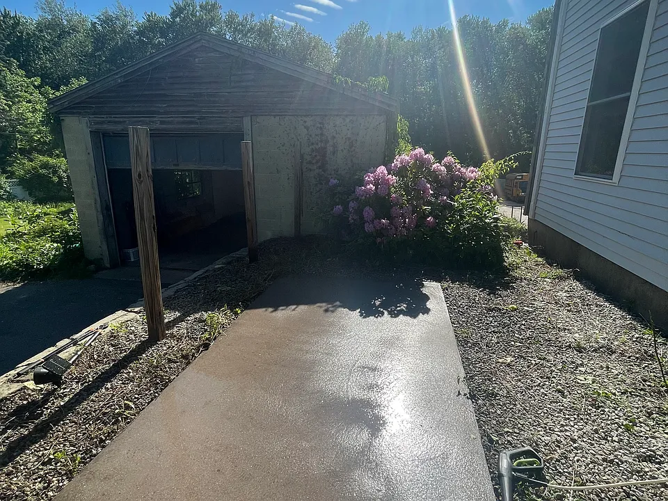 Patio is part of apartment but not garage.