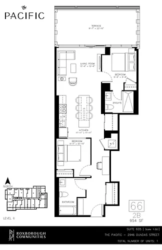 Floor plan 2 bedroom 2 bath 2 Bed 2 Bath 13
