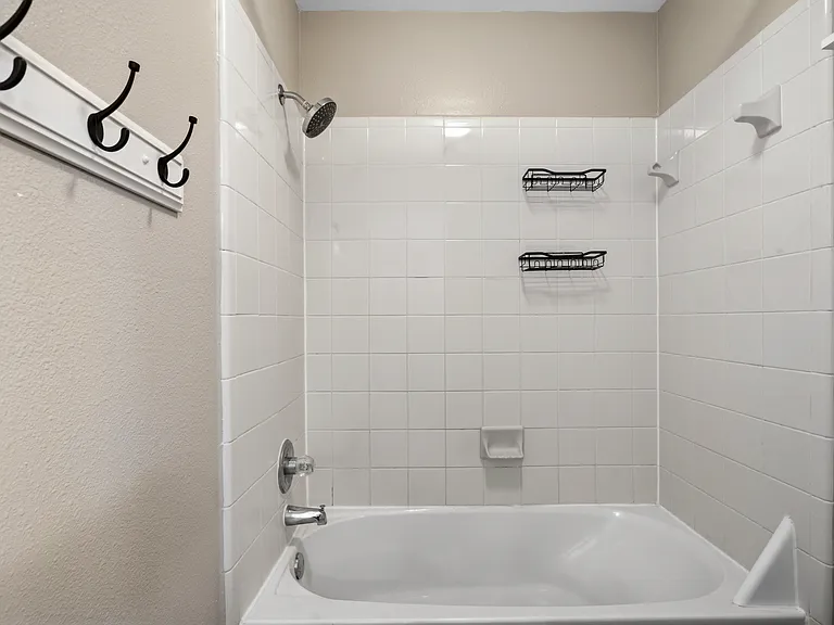 Shower tub combo in second full bath