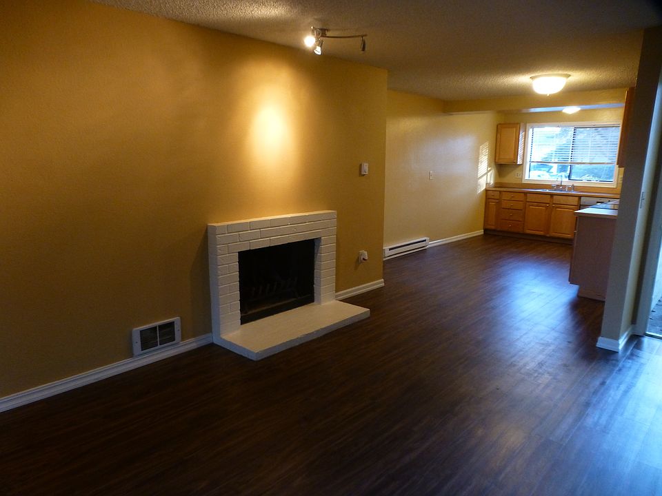 Wood burning fireplace