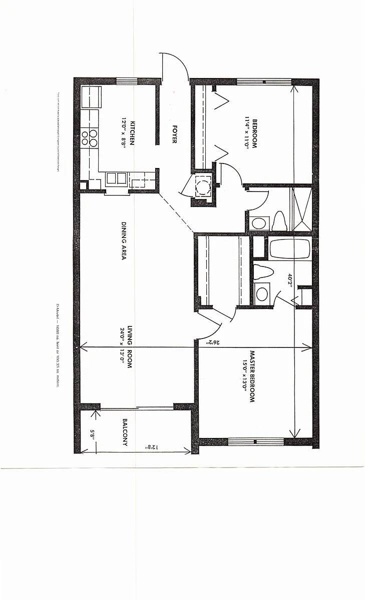 Floor plan 2 bedroom 2 baths