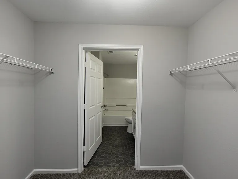 Generous walk-in closet space
