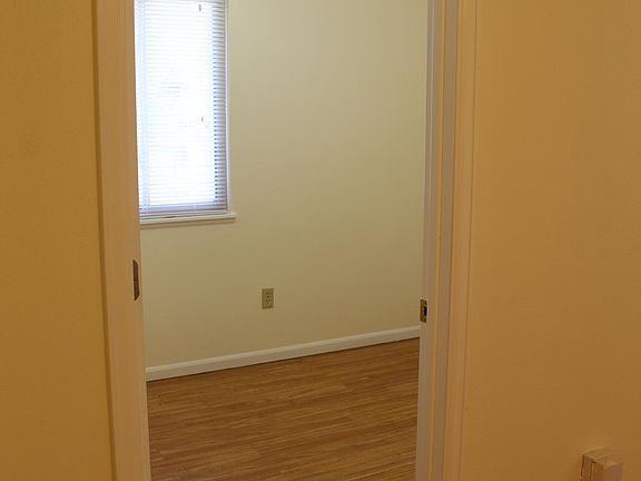 Ground level bedroom next to ground level living room