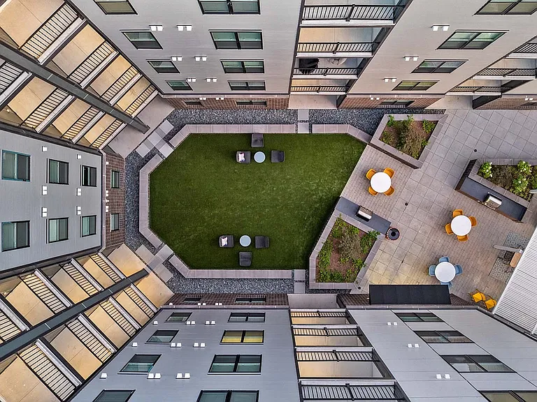 Courtyard view from above