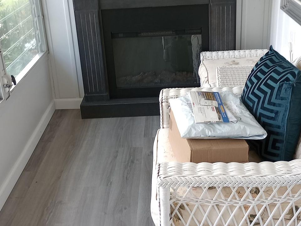 Patio fireplace
