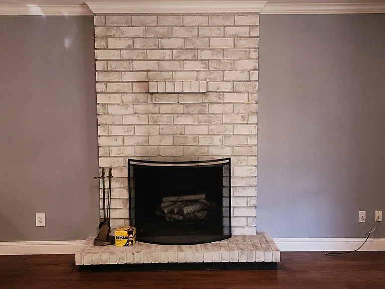 WOOD BURNING FIREPLACE