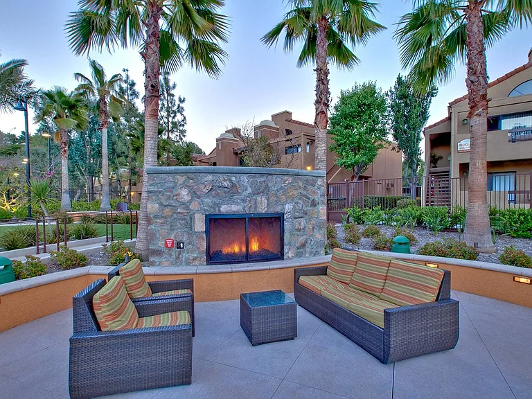 Relax at one of many jacuzzis and fireplace lounges