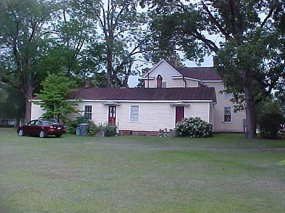 Rear view of home