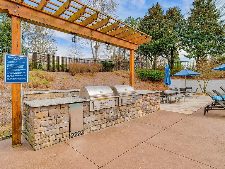First come grilling area out by the pool