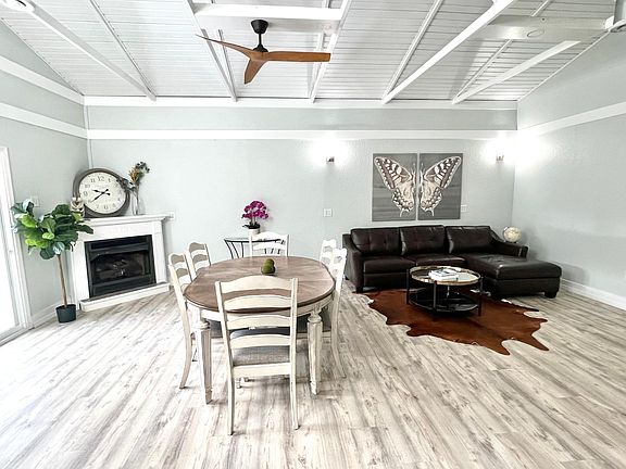 Living room + dining space