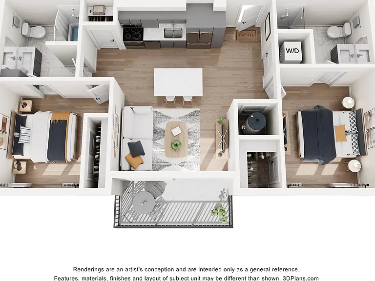 B1 | 2 Bedroom 2 Bath | The Westerly Apartments | Salt Lake City, UT B1 | 2 Bedroom 2 Bath | The Westerly Apartments | Salt Lake City, UT