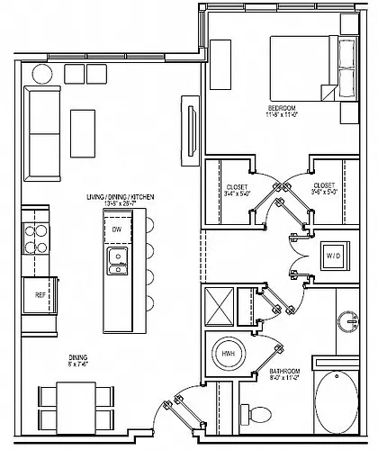Floor plan A2B