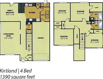 4 bed, 2.5 bath, 1390 sqft, $1,395 — Photo 2