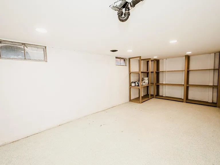 Basement storage room