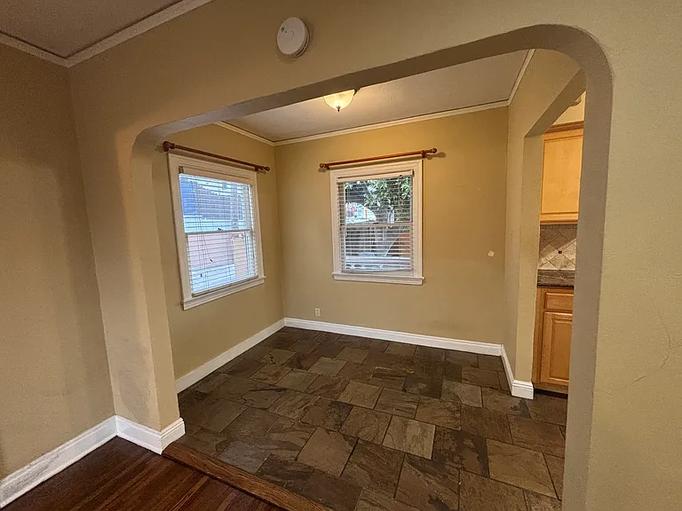Dining area can easily accommodate a table for 6 :)