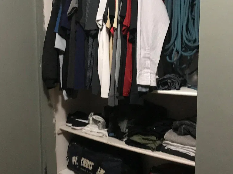 Closet space in smallest bedroom