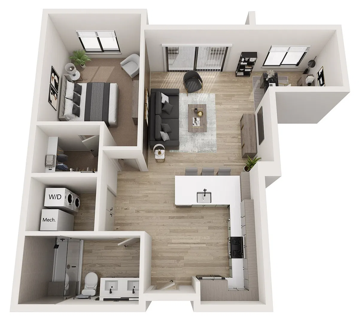 Floor plan 1X1 A8