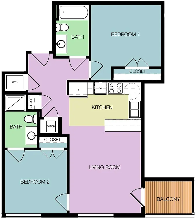 Floor plan Masonry T2-B2