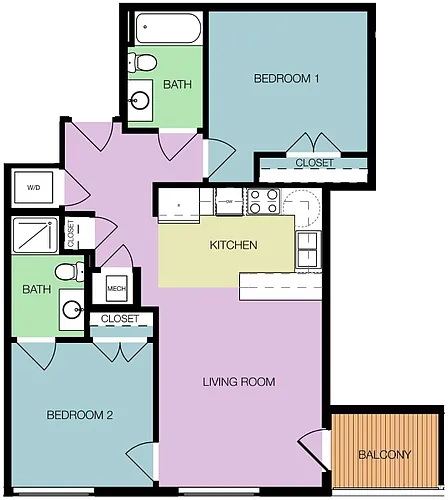 Floor plan Masonry T2-B2