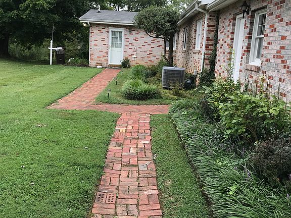 Beautiful landscaped walk