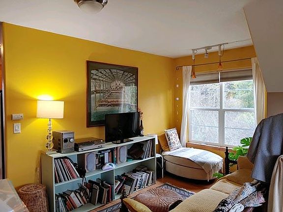 Living area with nook for possible dining table