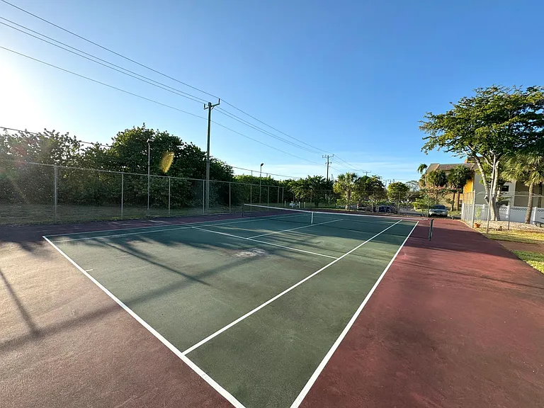Condo tennis courts