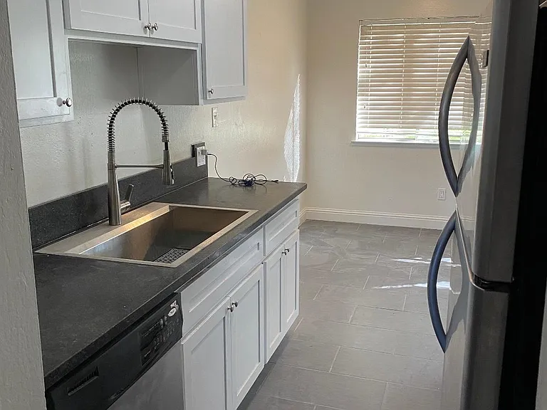 all new kitchen with dining area
