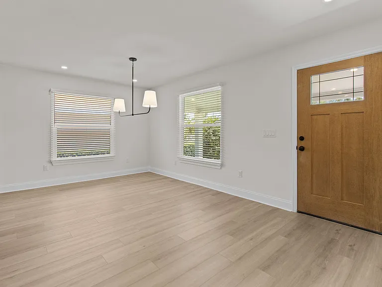 Dining area and front door