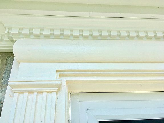 Detail of front of house